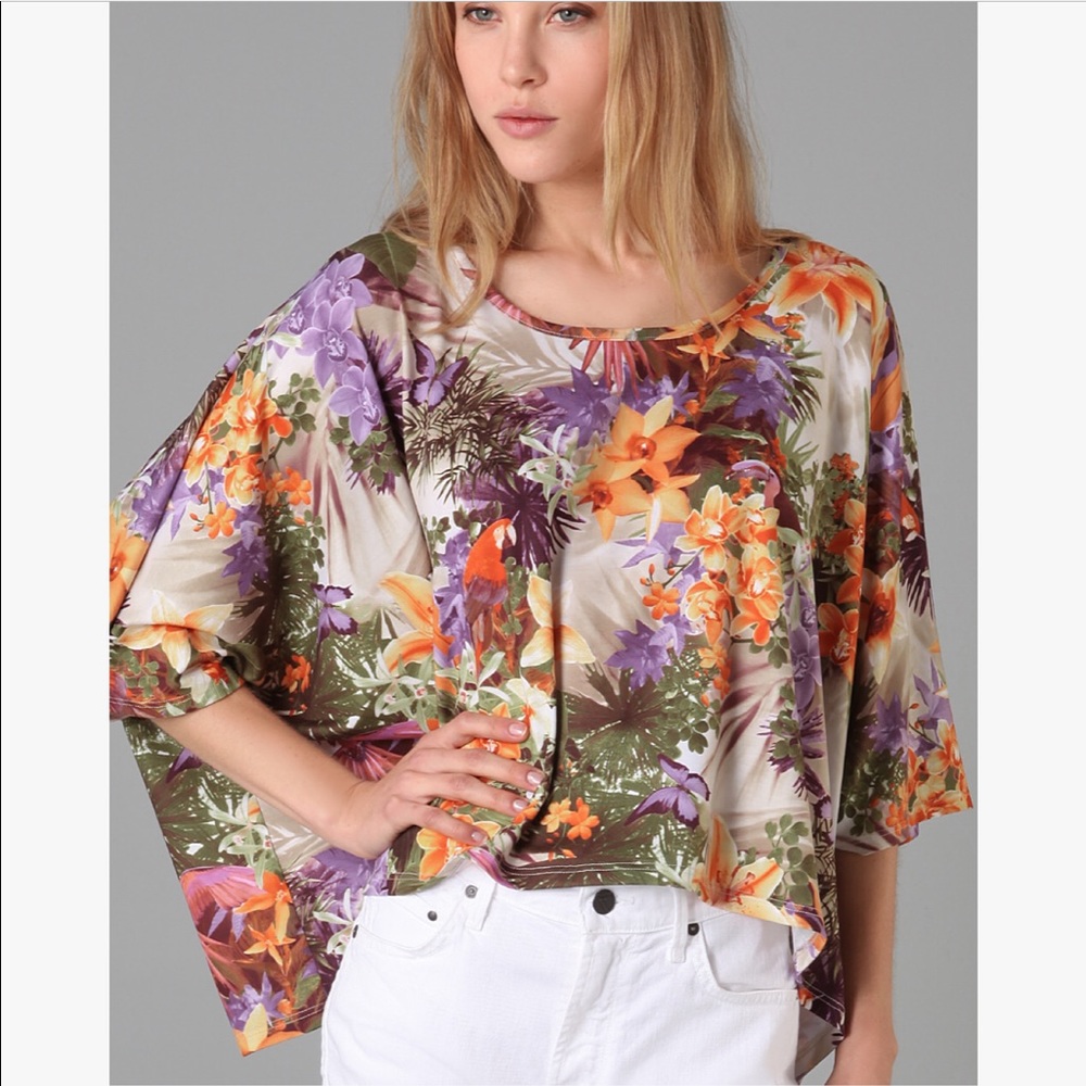 Torn by Ronny Kobo Elonore Jungle Print Tee
